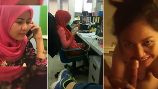 Camera films porn Melayu sucking and being drilled with hijab on her hear