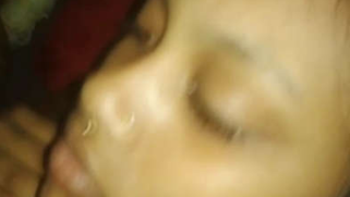 Cute Indian babe allows bearded sex friend to kiss her XXX lips