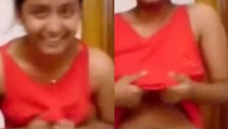 Desi quickly pulls up her T-shirt exposing XXX boobies upon sex request