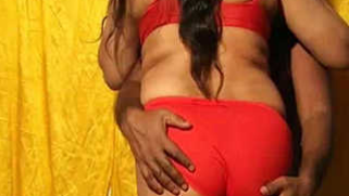 Fat Indian love is sad till XXX guy comes hugging her sex body