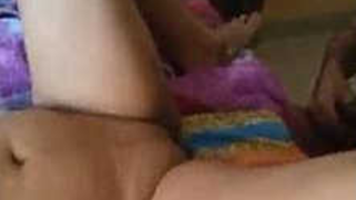 Man comes to Desi babe to strip sex GF naked and touch XXX boobs