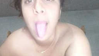 XXX Indian babe sticks tongue out and plays with her sex parts on camera | XXX Video on AllSex.XXX