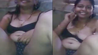 Indian flashes her XXX slit and sex twins with dark nipples on camera
