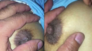 Indian female easily allows her sex partner to touch XXX boobs