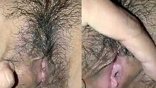 Desi spreads her XXX pussy lips for a homemade close-up sex film