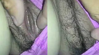 Guy films Desi girlfriend's sex snatch and spreads her XXX pussy lips