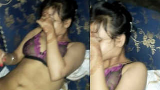 Indian is too shy to flaunt her sex parts for boyfriend's XXX film