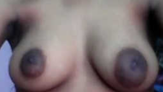 Model exposes her small XXX tits with perky sex nipples in Desi show