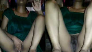 Female gets naked below the belt to expose her XXX slit on Indian camera