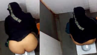 Girl from Desi sex country with a hood on is filmed by XXX fetishist