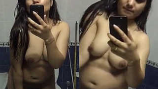 Plump Desi love has sex boobs and takes XXX selfies in the bathroom | XXX Video on AllSex.XXX