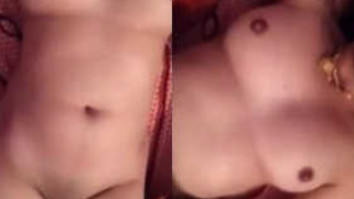 Female flaunts her XXX boobies on camera for Indian sex friend