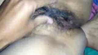 So hard for sex addicted man not to touch hairy XXX vagina of Indian