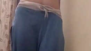 Indian performs a sex striptease getting naked to unshaved XXX pussy