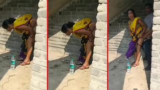 Boy catches XXX Desi couple having sex on camera in slow motion