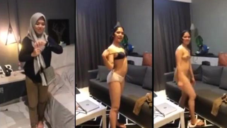 Malay exotic slutty bitch in a jilbab was totally into the process of sucking her BF's dick