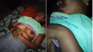 Desi wife whips out boobs and even permits guy to touch XXX vagina