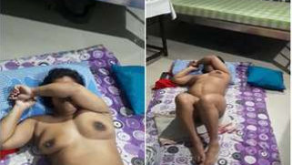 After sex Desi aunty with nice XXX body lies obediently on the floor