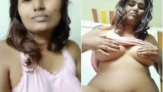 Gorgeous Desi diva covers XXX nipples while showing amazing boobs