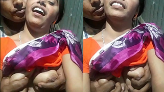 Horny Desi boy makes out with GF while touching her juicy XXX boobs