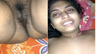 Chubby Desi gal lies naked and permits BF to touch her hairy XXX twat