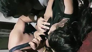 Helpless Desi gal surrounded by boys who only dream about XXX sex