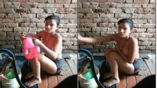 Sweet Indian girl can barely cover natural tits in this porn clip | XXX Video on AllSex.XXX