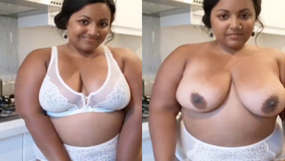 Appealing Indian with nose piercing exposes awesome porn avocados