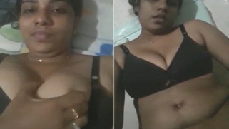 Naughty Indian bitch can't resist playing with tongue during porn video