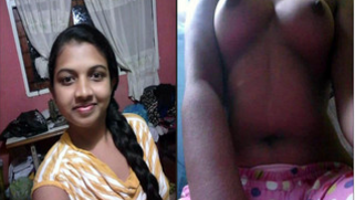 Young Indian female she flaunts her melons in amateur porn shooting