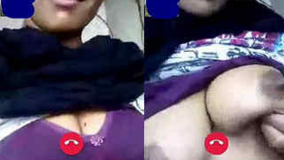 Indian slut shows her tits at online porn casting to get fake job