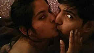 Desi MILF kisses her sex partner who films XXX affair with naked woman