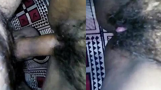 Indian man likes XXX bush and makes it with this tempting sex hole