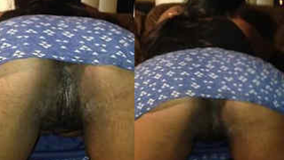 Girl shows Indian cameraman XXX orifice in doggystyle sex position