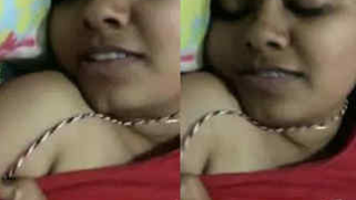 Sexually unsatisfied Desi woman exposes tits thinking about hubby's XXX sausage