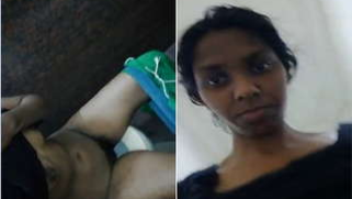 Kinky sex video of slim Indian teen who pisses and washes XXX cunny