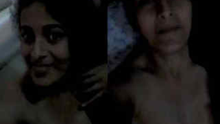 Before going to sleep Indian cutie with XXX bush record sex video