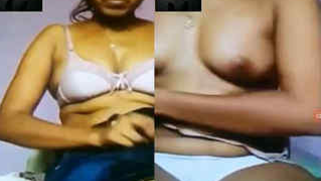 Indian minx has solo sex with XXX dildo during video chat with BF