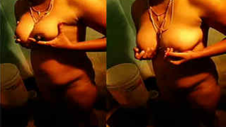 Taking XXX underwear off turns showering into a XXX show by Indian