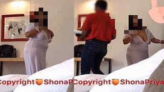 Female hotel guest is going to have sex with servant turning him into XXX toy