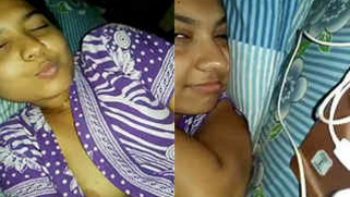 Girl has to wake up because of XXX Indian boyfriend who wants sex