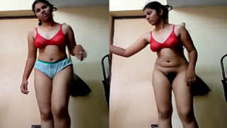 Modest Desi belle during sex clip undresses to show her XXX assets | XXX Video on AllSex.XXX