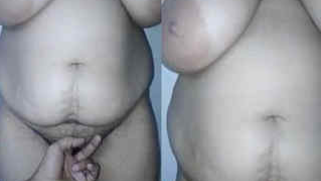 In sex video Desi man touches XXX cunny of wife with saggy breasts