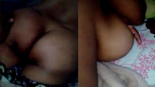 Sex at home begins with Indian man taking closer look on wife's XXX ass