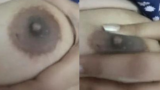 Porn video of Indian minx introducing black nipple to spectators