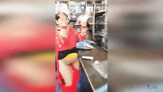 Lewd Desi aunty flashes her hairy pussy in the shop | XXX Video on AllSex.XXX