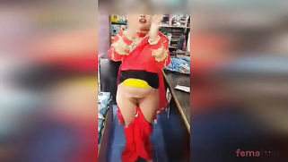 Lewd Desi aunty flashes her hairy pussy in the shop | XXX Video on AllSex.XXX