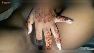 Newly-wed Pakistani wife nude show with mehendi masturbation | XXX Video on AllSex.XXX