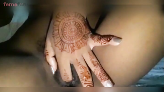 Newly-wed Pakistani wife nude show with mehendi masturbation | XXX Video on AllSex.XXX