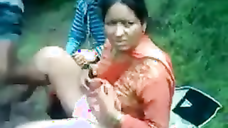 Desi lewd aunty fucked by three boys in forest for money | XXX Video on AllSex.XXX